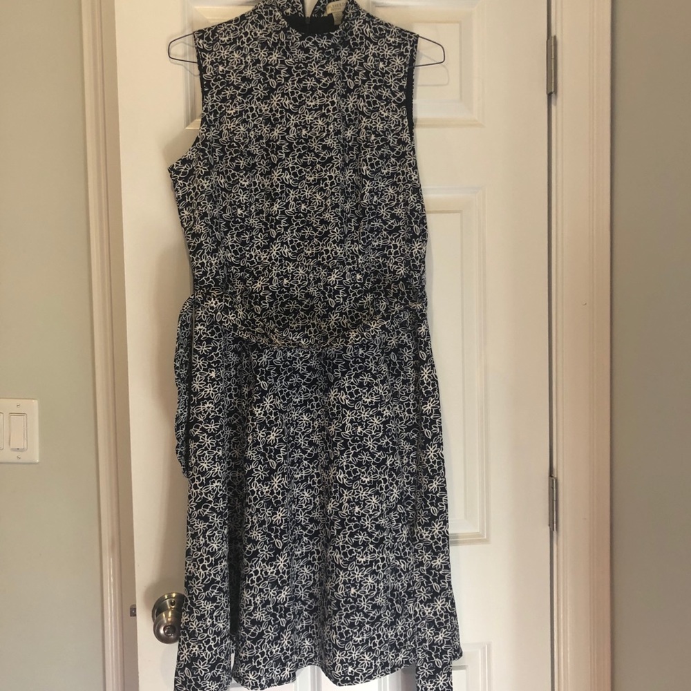 Blue and white Appleseeds petite dress